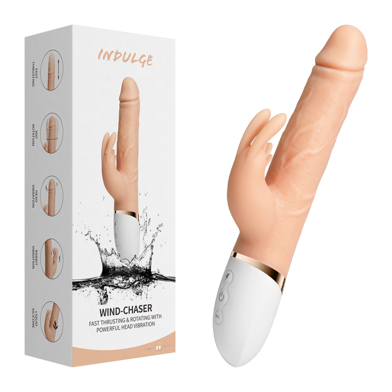 Realistische stuwende en roterende vibrator