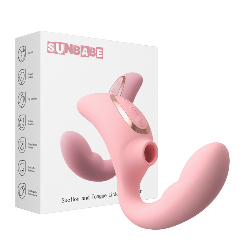 Zuig- en tonglikkende vibrator